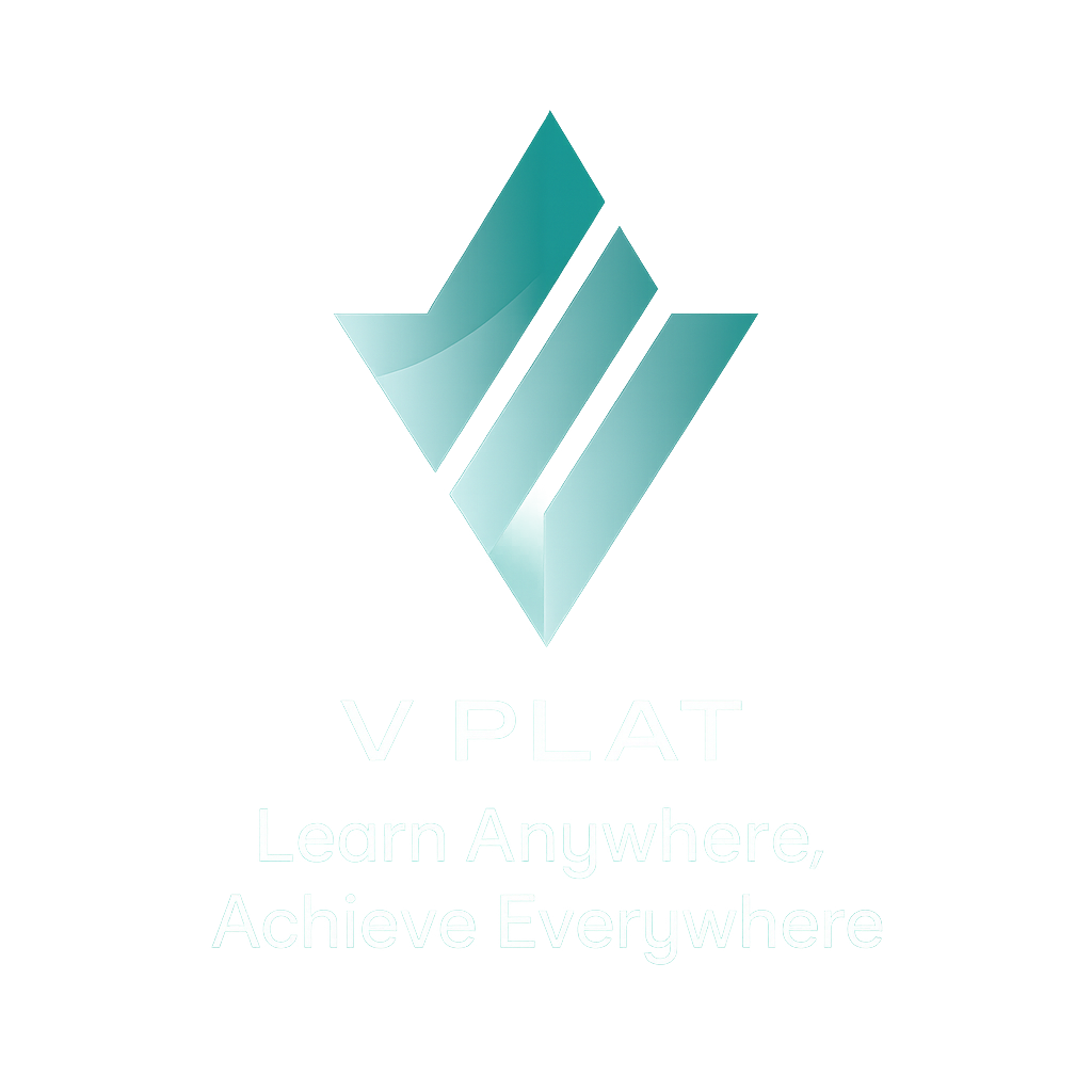 واجهة تطبيق V platte تعرض الكورسات والمحتوى التعليمي